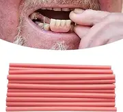 Tooth Repair Kit-Gum Material for Making Temporary Partial or Full Denture,Tooth Fixing Kit for Improving Condident Smile (Dark Pink)