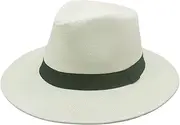 [NBNFMKHI] Men's Fedora Men's Wide Brimmed Jazz Hat Outdoor Sun Shading Cap