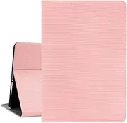 Aippdo Case for iPad 9th/8th/7th Generation 10.2 inch (2021/2020/2019 Model) with Pencil Holder, Premium Folio Stand Case with Auto Wake/Sleep,Textured Woven PU Leather iPad 10.2 Inch Case (Pink)