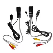 TV AV Audio Video Extender over cat5e/6 Ethernet Cable with IR Infrared Repeater