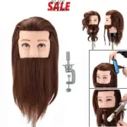 14" Barber Mannequin Head Male Cosmetology Men Manikin Head for Haircut Practice