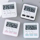 LCD Digital Kitchen Timer Alarm Clock Flashing Light Timer for Baking Sports