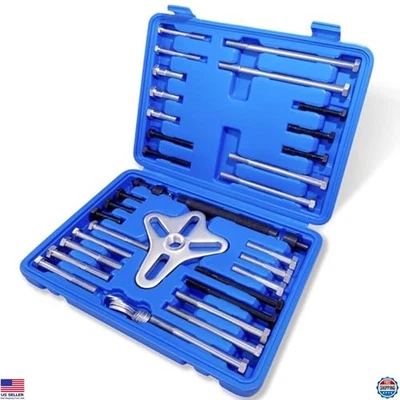 46pcs Harmonic Balancer Puller Set for Crankshaft, Flywheel & Steering Wheel