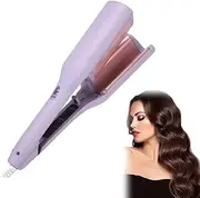 Curluxe French Curls Iron, Create Frizz-Free French Curls Effortlessly Curling Irons, Wave Curling Irons, 15-Second Heat-Up, Four Settings (Purple)
