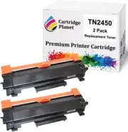 2-Pack Compatible Toner Cartridge for Brother TN-2450 TN2450 (3,000 Pages) fo...