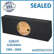 Chevy Suburban 1991-2024 Sealed Sub Box Subwoofer Enclosure Speaker