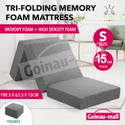 Portable Memory Foam Mattress Mat Camping Trifold Sleeping Floor Pad Bed Cushion