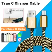 0.2M 1M 2M 3M Heavy Duty Type C Charger Lead Fast Charging Cable For iPhone 15