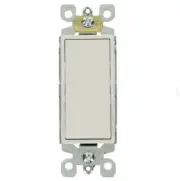 Leviton Decora 15 Amp 3-Way Specialty Light Switch, White (10-Pack) #D3