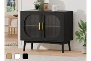 ALFORDSON Buffet Sideboard Cupboard Cabinet Storage Fluted Doors Pantry