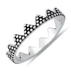 Bali Mountain Triangle Pattern Eternity Band 925 Sterling Silver Ring Sizes 4-10