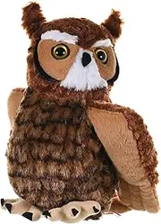 Wild Republic Great Horned Owl Plush, Stuffed Animal, Plush Toy, Kids Gifts, Cuddlekins 12 Inches