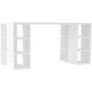 Office Home Computer Desk Study Table Workstation Shelf Storage Bookcase White