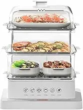 Electric Food Steamer with Timer,Steam Box for Healthy Cooking of Vegetables Meat and Fish, Featuring Multifunctional Design and Appointment Function