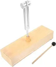Garneck 1 Set Tuning Fork with Wooden Voice Box Hammer Durable Aluminum Alloy Meditation and Sound Therapy Portable Musical Instrument for