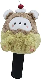 Hellery Driver Headcover Cartoon Bear Plushie Protection for Game Friends Family