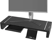 Monitor Stand - Desktop Ergonomic Monitor Stand,20.47Inch with Drawer Foldable Adjustable Riser for Tv Home Table Printer Workplace Laptop Desktop