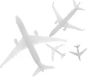 Toddmomy 4pcs Model Airplane Kit for Micro Landscape Plastic Aircraft Figurines for Creative Landscaping and Model Displays for Home Office Decor