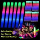 LOT 24-72 PCS LED Foam Sticks Light Up Wands Rally Flashing Glow Party Rave