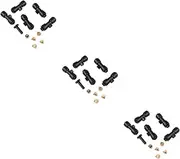 Totority 3 Sets Brass Misting Nozzle Tee Kit Garden Irrigation Accessories with End Plug for Lawn Greenhouse Cooling Potted Plants Easy Installation Durable and Weather Resistant