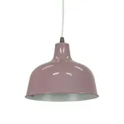 Danica Classic Dome Metal Cord Drop Pendant Light Lamp - Pastel Violet.