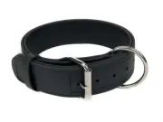 Dog Pet Agitation Collar Black W 2" L 14"-16"