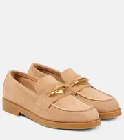 [Jimmy Choo] Jimmy Choo Maddie Diamond suede loafers AU 7 brown