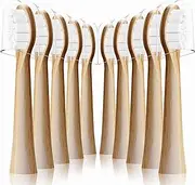 10 Pack Compatible with Lumineux Electric Toothbrush Replacement Heads,for Lumineux Bamboo Replacement Heads Made with Eco Loving Renewable Bamboo (Bamboo, Medium)