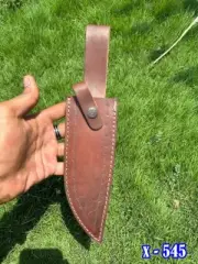 Custom Handmade Fixed Knife Leather Sheath Holster Belt Loop