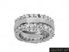3.50Ct Round Diamond Split 2Row Anniversary Eternity Band Ring 950 Platinum G SI