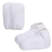 Paraffin Wax Warming Gloves, Terry Cloth Gloves For Hand And Foot Care, Thick Spa Treatment Paraffin Hand Bath Gloves Socks For Heated Nail Ar