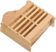 COLLBATH Bamboo Utensil Holder Cutlery Drying Rack Dishes Organizer Drying Rack Tableware Organizer Wooden