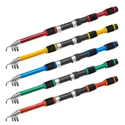 Telescopic Fishing Rod Lightweight Portable Sea Casting Rod Durable Glass Steel