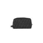 [FENDI] FF fabric toiletry jacquard case Grey