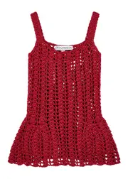 JW Anderson Open-knit Crochet Mini Dress - Red - S (UK8-10 / S) S (UK8-10 / S)