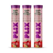 Plix Apple Cider Vinegar L-carnitine Effervescent Tablet Fat Turn Energy- Pack 3