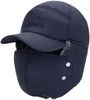 [yuksok] Winter Trapper Hat, Fashion Windproof Warm Hat for Running Skiing Biking Cycling