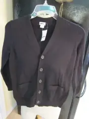 NEW j crew CREW CUTS GIRLS CARDIGAN size m 8/9 BLACK