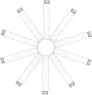 Happyyami 10pcs Transparent Glass Bottles with Screw Lids for Cosmetics Storage Travel Essentials for Skincare and Toiletries Space Saving Design