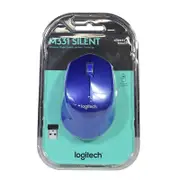 Logitech M331 Silent Plus Wireless Optical Mouse - Blue (910-004915)