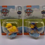 CHASE And RUBBLE 2 Set Paw Patrol Cake Toppers 2” Nickelodeon Spin Master NIB