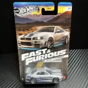 HOT WHEELS Fast And The Furious Brian O’connor Nissan Skyline R34 GTR BNR 34￼
