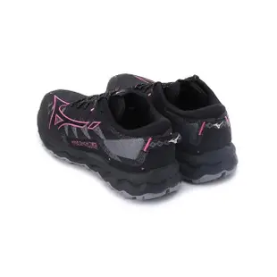 【MIZUNO 美津濃】WAVE DAICHI 7 GORE-TEX 慢跑鞋 黑桃 女鞋 J1GK225621