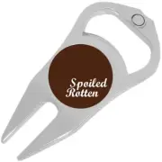 Spoiled Rotten Golf Ball Marker Divot Repair Tool Bottle Opener