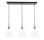 Elegant Lighting LD5032D36 Black Kason 3-Light 36"W Linear Pendant
