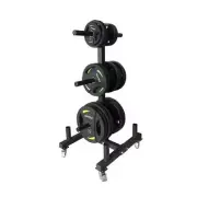 Olympic Weight Plate & Barbell Holder