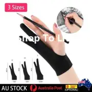 Two Finger Glove Artist Drawing Graphic Tablet Professional Sketch Writing Black