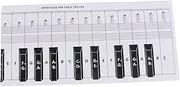 VICASKY 88 Key Piano Keyboard Practice Sheet Standard Paper Comparison Chart Learning Tool
