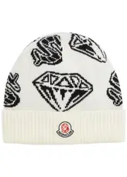 Moncler Genius X Billionaire Boys Club Wool Beanie - Cream One Size
