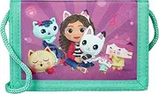 [Undercover] Gabby's Dollhouse Kids Wallet 9 x 2 x 13 cm Zip Neck Pouch, blue, 9 X 13 Centimeters, Neck pouch, Blue, 9 X 13 Centimeters, Neck pouch